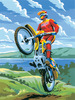 Motocross - Junior Small Paint By Number Kit 8.75"X11.75"