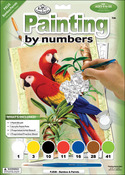 Bamboo & Parrots - Junior Small Paint By Number Kit 8.75"X11.75"