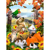 Autumn Festival - Junior Small Paint By Number Kit 8.75"X11.75"