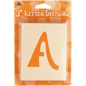 Swashbuckle Letter 3" - Mailbox Letter Stencils