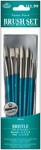 Round 1,3,5,8 & Flat 1,3,5,8 - Brush Set Value Pack Bristle 8/Pkg