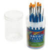 Gold Nylon - Artist Select Short Handle Brush Tub Assortment 12/Pkg
