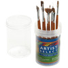 Natural Ox Hair - Artist Select Short Handle Brush Tub Assortment 12/Pkg