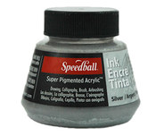 Silver - Speedball Super Pigmented Acrylic Ink