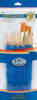 Brush Set Super Value Pack Gold Taklon 10/Pkg - Flat 5/8" Dt 3,2,0 Rnd 1,3,5 Shd