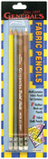 Grey, White, Silver, Yellow - Fabric Pencils 4/Pkg