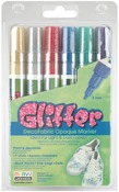 Glitter - DecoFabric Markers 3mm 6/Pkg