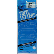 Gothic/Blue - Permanent Adhesive Vinyl Letters 6"