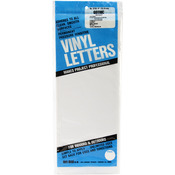 White - Permanent Adhesive Vinyl Letters 6"