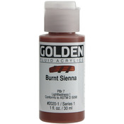 Burnt Sienna - Golden Fluid Acrylic Paint 1oz