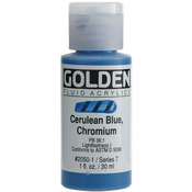 Cerulean Blue Chromium - Golden Fluid Acrylic Paint 