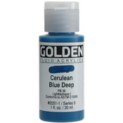 Cerulean Blue Deep - Golden Fluid Acrylic Paint 