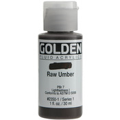 Raw Umber - Golden Fluid Acrylic Paint 1oz