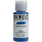 Primary Cyan - Golden Fluid Acrylic Paint 