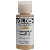 Iridescent Gold Deep - Golden Fluid Acrylic Paint 