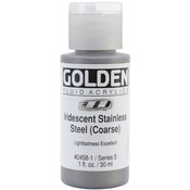 Iridescent Stainless Steel - Golden Fluid Acrylic Paint 
