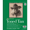 Tan 80lb 50 Sheets - Strathmore Toned Sketch Book 9"X12"