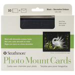 Black Photo Mount - Strathmore Cards & Envelopes 5"X7" 10/Pkg
