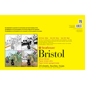 100lb 24 Sheets - Strathmore Smooth Bristol Paper Pad 11"X17"