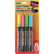 Bistro Chalk Marker Fine Point Set 4/Pkg - Fluorescent Pink, Blue, Green and Yel