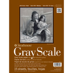 9"X12" Strathmore Assorted Gray Scale Paper Pad