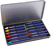 Assorted Colors - Lyra Aquacolor Watersoluble Crayons 12/Pkg