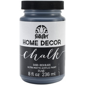 Rich Black - FolkArt Home Decor Chalk Paint 8oz