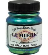 Halo Blue Gold - Jacquard Lumiere Metallic Acrylic Paint 2.25oz