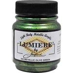 Metallic Olive Green - Jacquard Lumiere Metallic Acrylic Paint 2.25oz