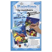 Sea Life - Junior Small Paint By Number Kit 8/75"X11.75" 3/Pkg