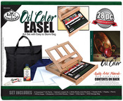 Oil Color - Easel Art Set With Easy To Store Bag