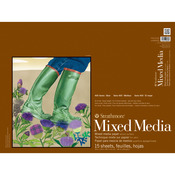 140lb 15 Sheets - Strathmore Mixed Media Paper Pad 18"X24"