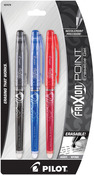 Black, Blue And Red - Pilot FriXion Extra Fine Point Erasable Gel Pens 3/Pkg