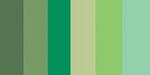 Greens (6 Colors) - Quilling Paper Mixed Colors .375" 100/Pkg