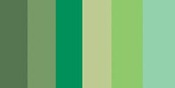 Greens (6 Colors) - Quilling Paper Mixed Colors .375" 100/Pkg