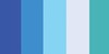 Blues (5 Colors) - Quilling Paper Mixed Colors .375" 100/Pkg