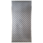 Union Jack - Silver Colored Metal Sheet 12"X24"