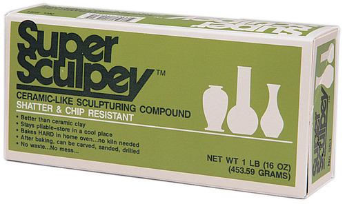 Super Sculpey Polymer Clay 1lb Beige 715891114315