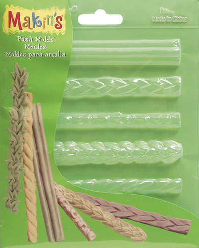 Makin's Clay Texture Sheets 7X5.5 4-pkg-set H (Coils, Connectors & Abstracts)