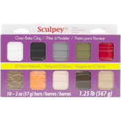 Naturals - Sculpey III Polymer Clay Multipack 2oz 10/Pkg