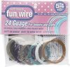 24 Gauge Translucent 6/Pkg - Plastic Coated Fun Wire Value Pack 9' Coils