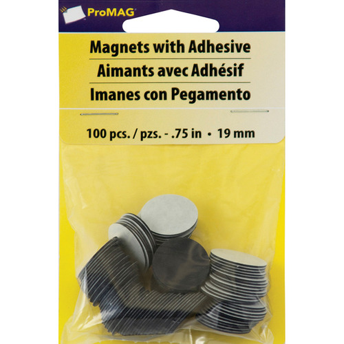 ProMag Magnet Strips W/Adhesive-.5X4 6/Pkg -12352 