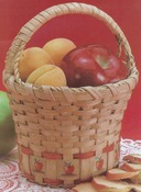 Apple Basket 6"X6"X9" - Burgundy Hill Basket Kits