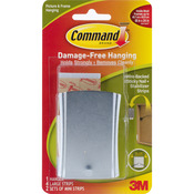 Command Wire - Backed Sticky Nail And Stabilizer Strips-1 Hanger, 4 Large Strips