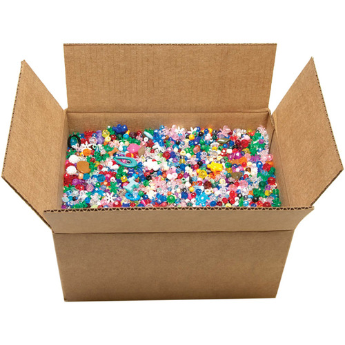 Cousin Fun Value Plastic Beads, Assorted - 16 oz pack