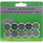 Makin's Professional Ultimate Clay Extruder Discs 10/Pkg - Stainless Steel For M