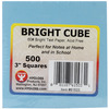50 Sheets Each Of 10 Assorted Colors - Paper Cube 3"X3" 500 Sheets/Pkg