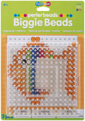 Clear Square - Perler Fun Fusion BIGGIE Beads Pegboards 2/Pkg
