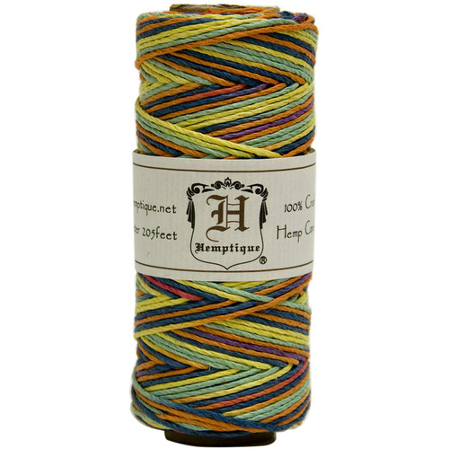 Hemptique Hemp Cord Spool 20lb 205' Gray