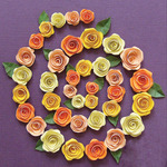 Spiral Roses - Orange, Peach & Yellow - Quilling Kit